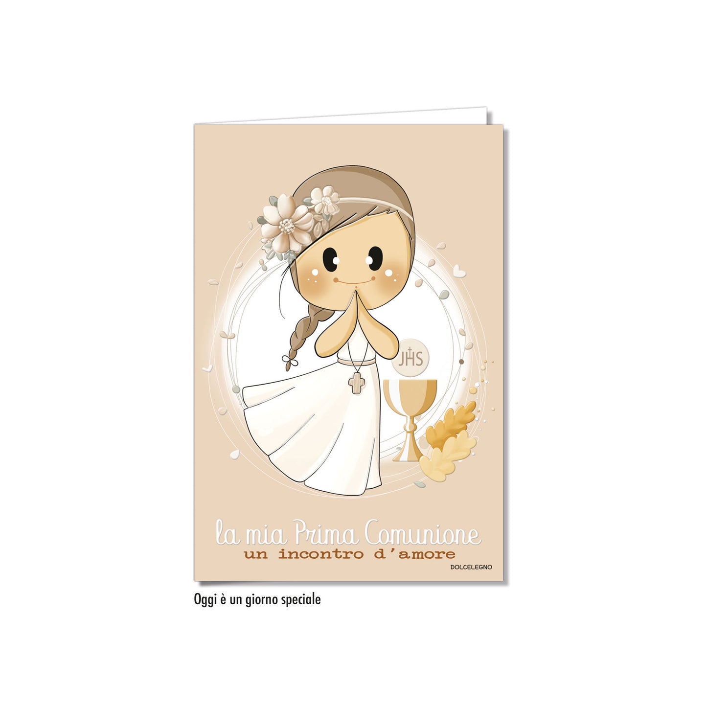 Biglietto d'auguri Comunione Bubina