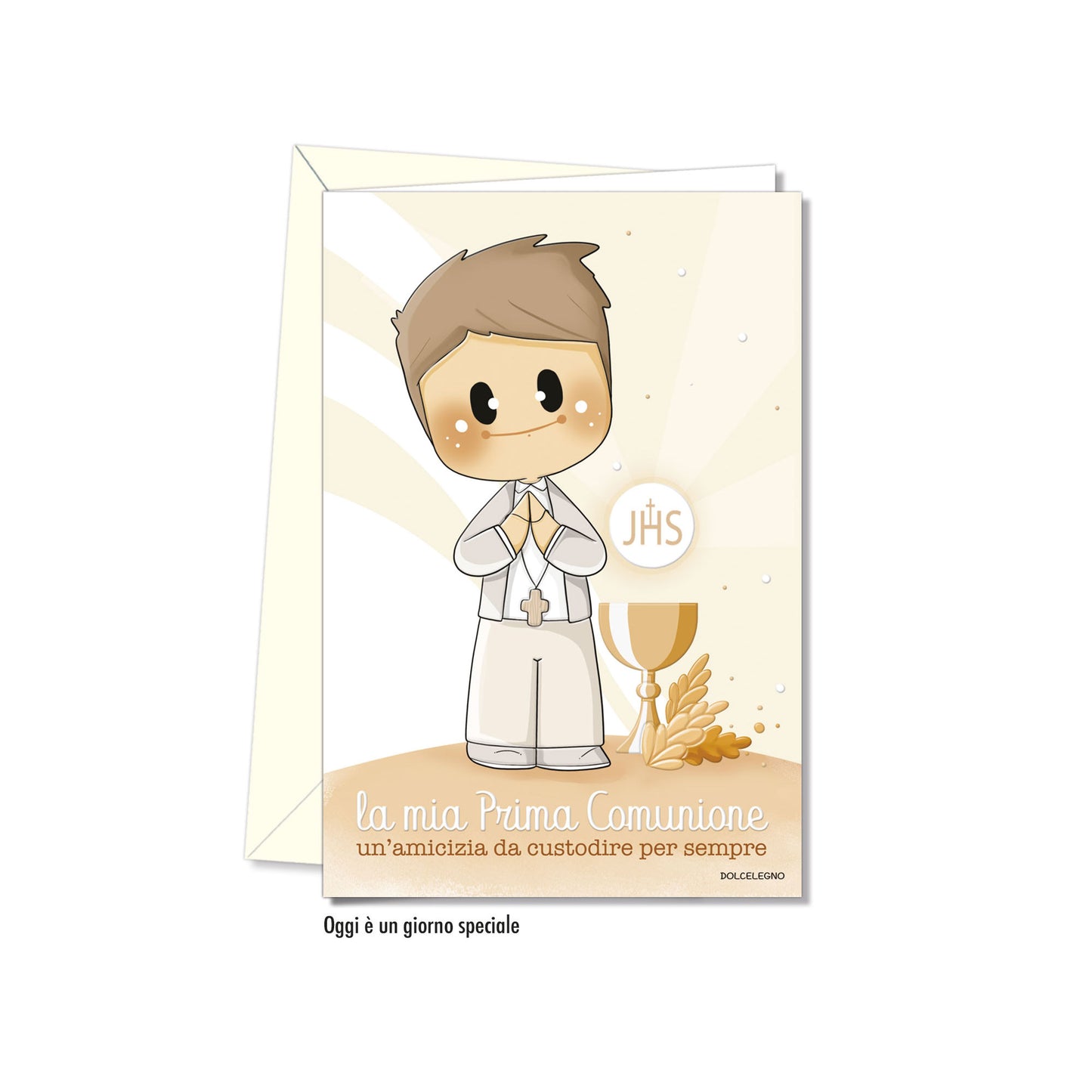 Biglietto d'auguri Comunione Bubino