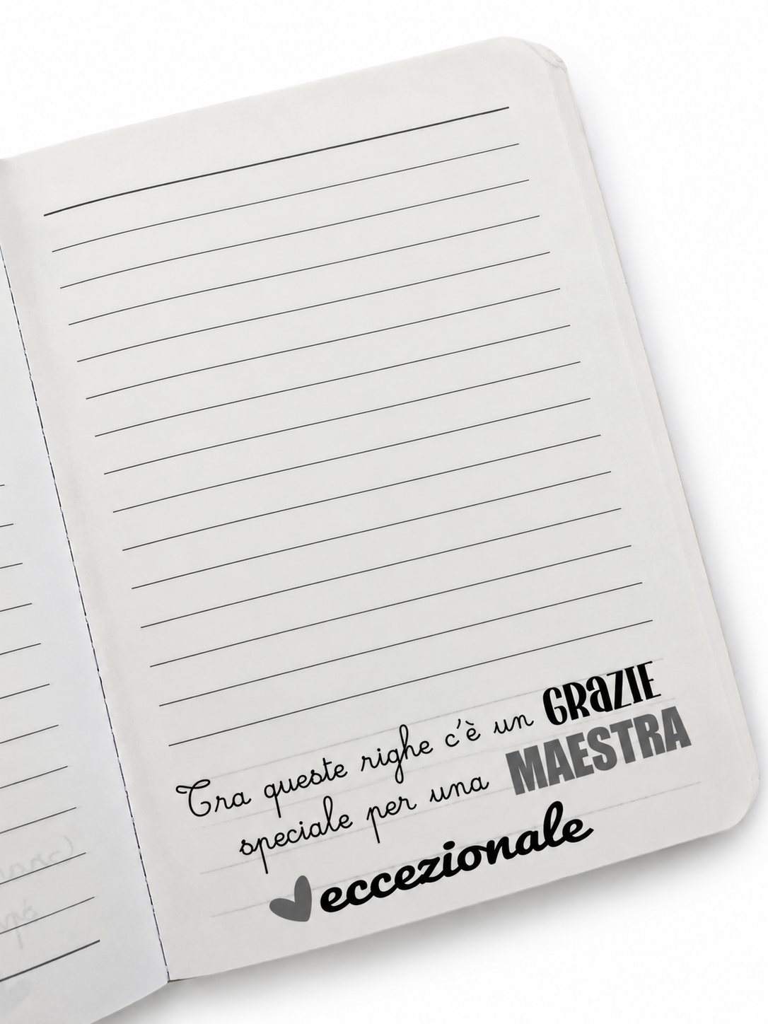 Notebook con elastico Maestra Eccezionale