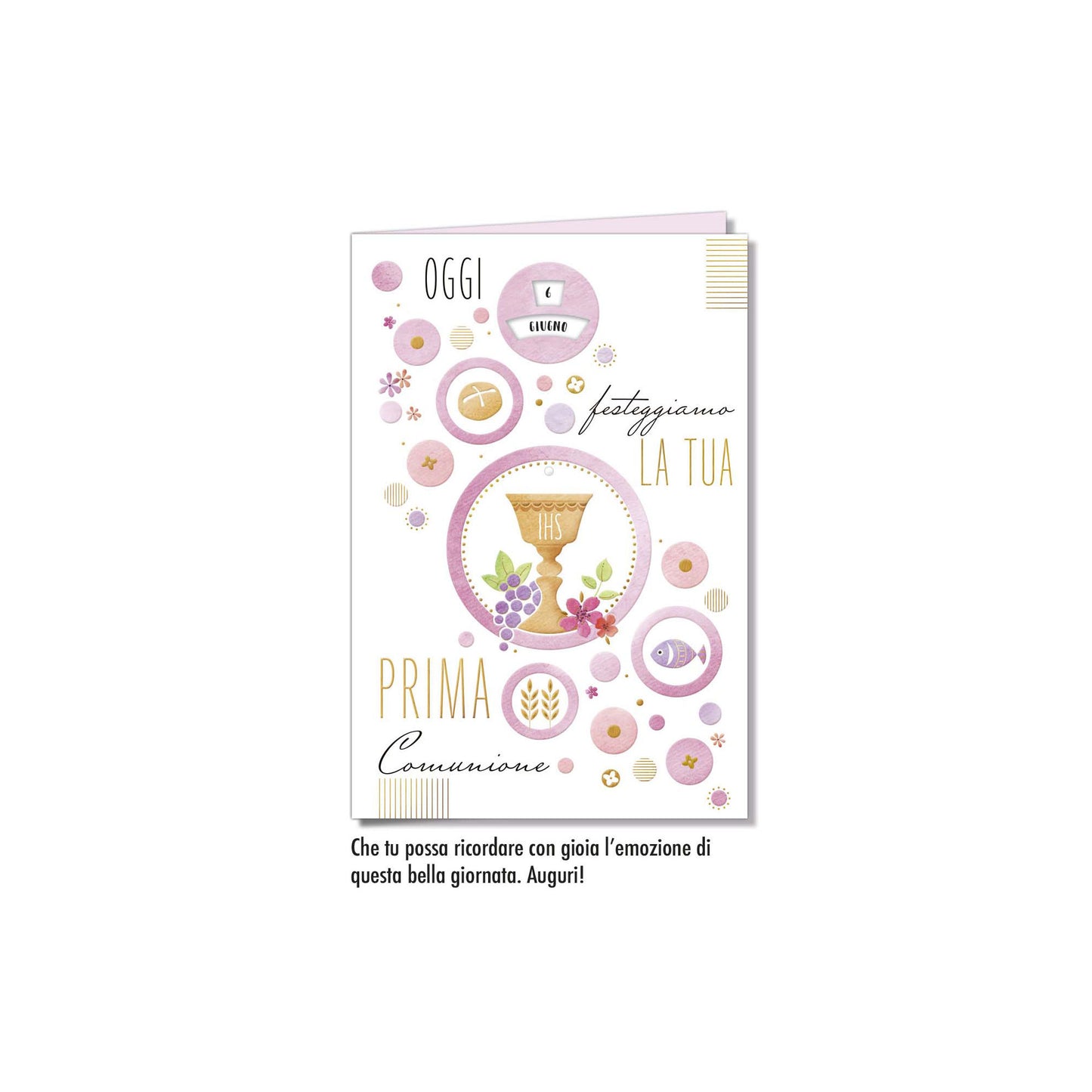 Biglietto d'auguri Comunione rotella
