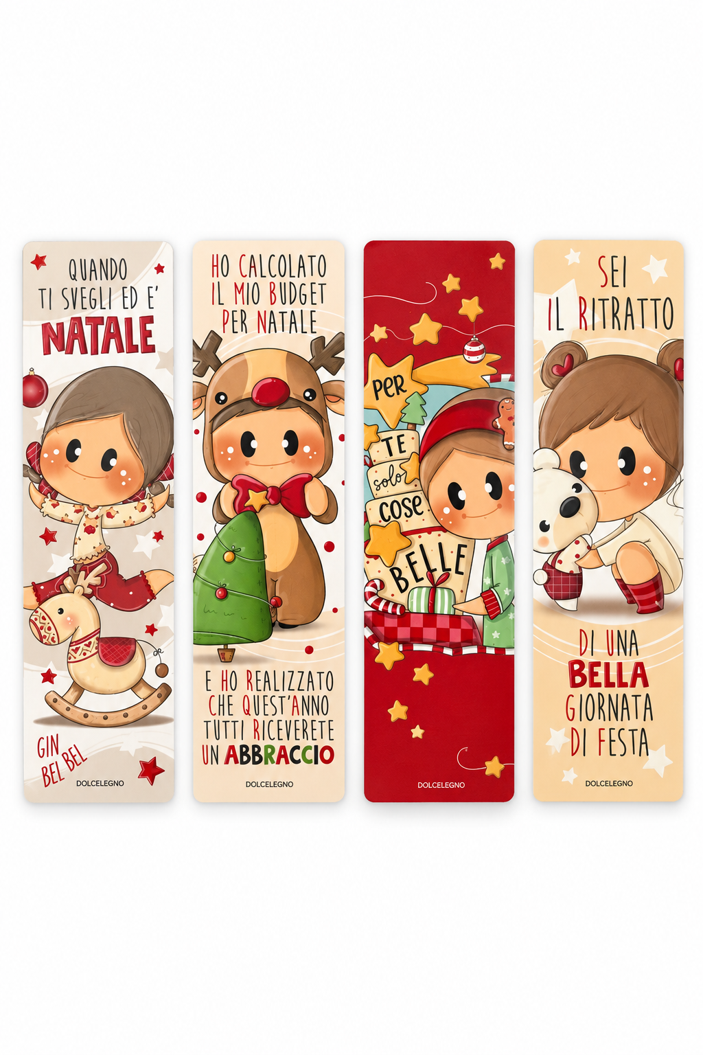 Segnalibri di Natale Dolcelegno