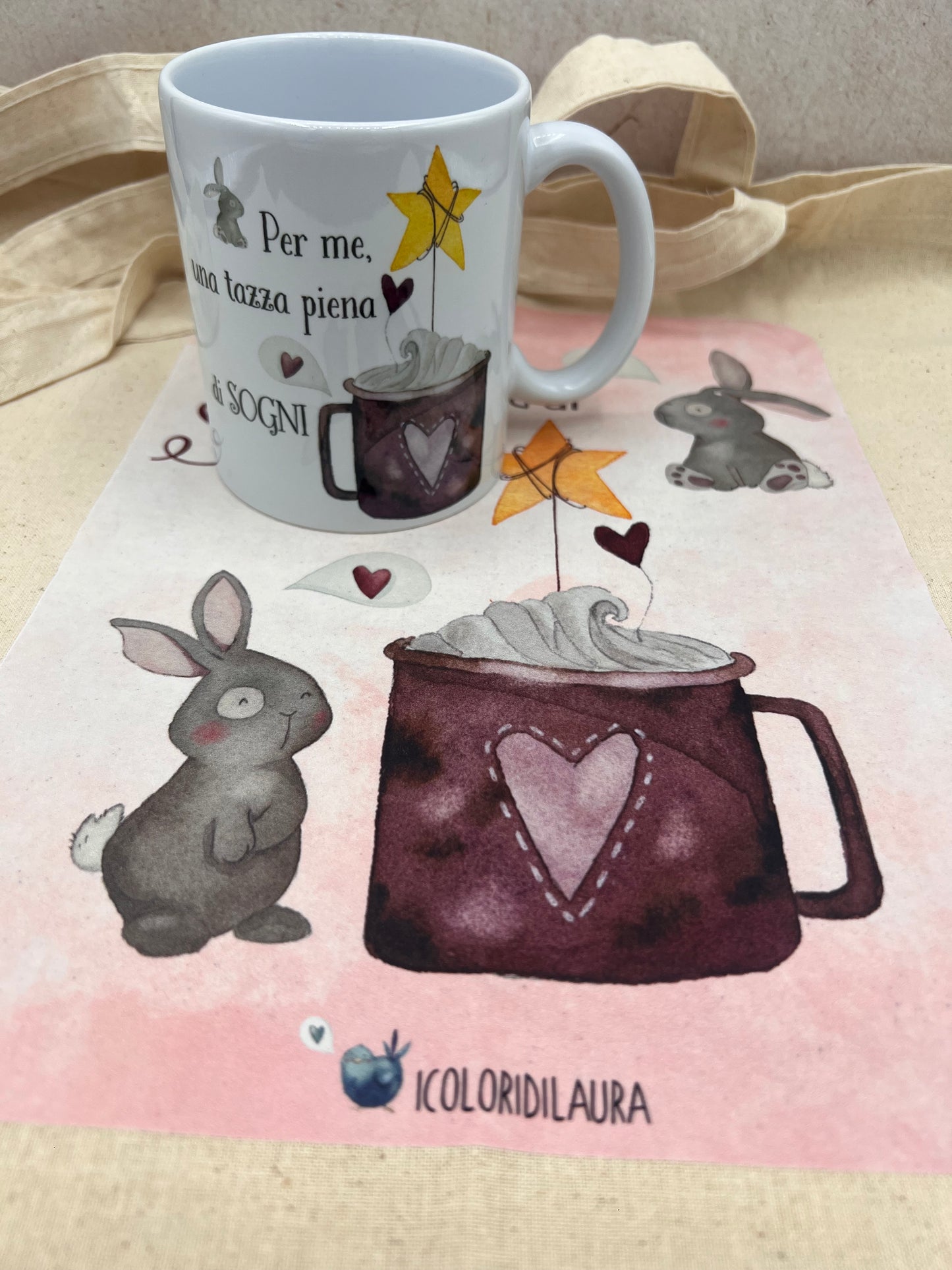 Borsa in tessuto I colori di Laura