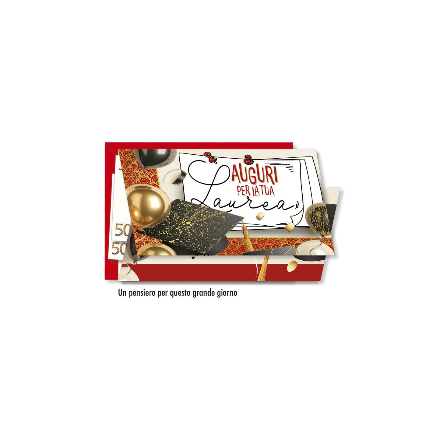 Biglietto d'auguri Laurea porta-soldi