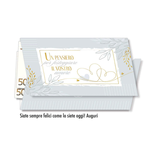 Biglietto d'auguri nozze Porta-soldi
