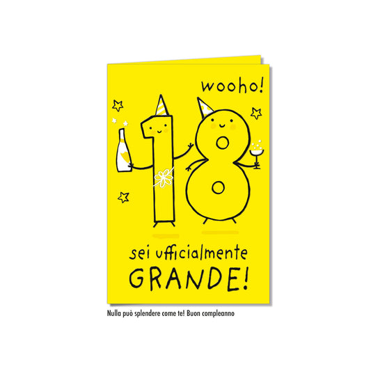 Biglietto d'auguri Compleanno 18 anni