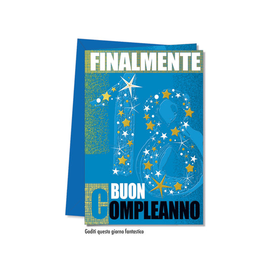 Biglietto d'auguri Compleanno 18 anni