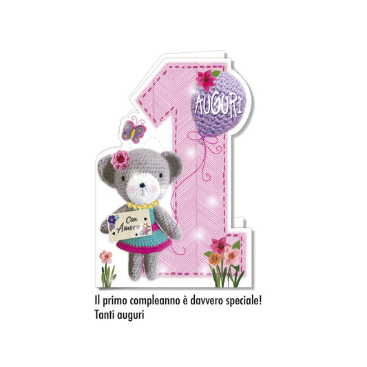Biglietto d'auguri Compleanno 1 compleanno