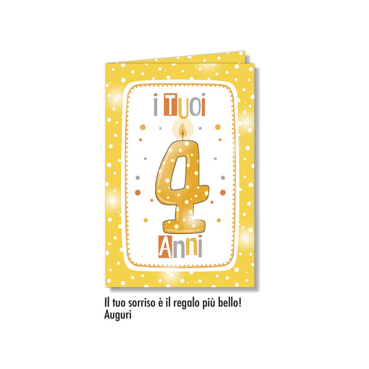Biglietto d'auguri Numeri Bambini