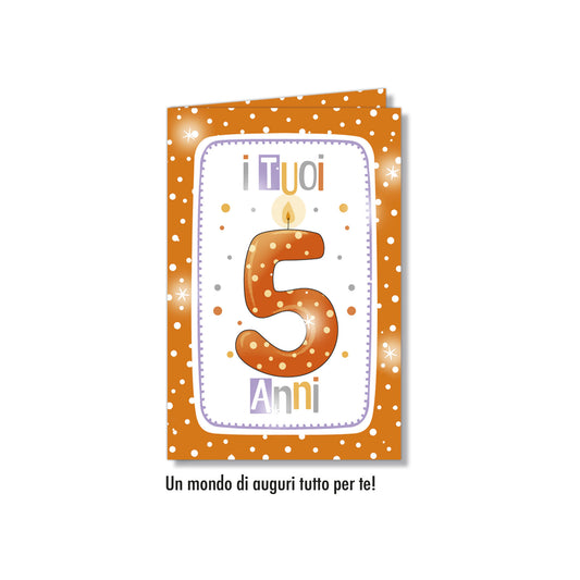 Biglietto d'auguri Numeri Bambini