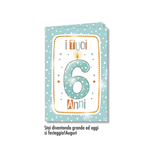 Biglietto d'auguri Numeri Bambini