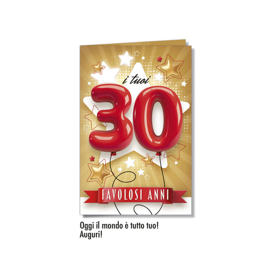 Biglietto d'auguri Compleanno Numeri