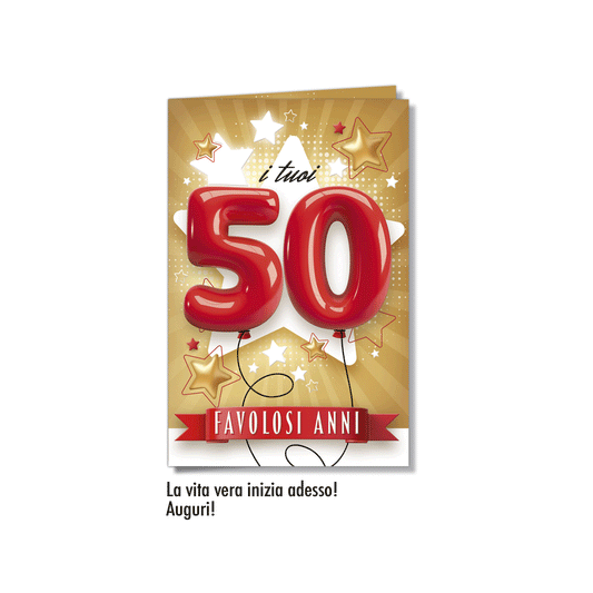 Biglietto d'auguri Compleanno 50 anni