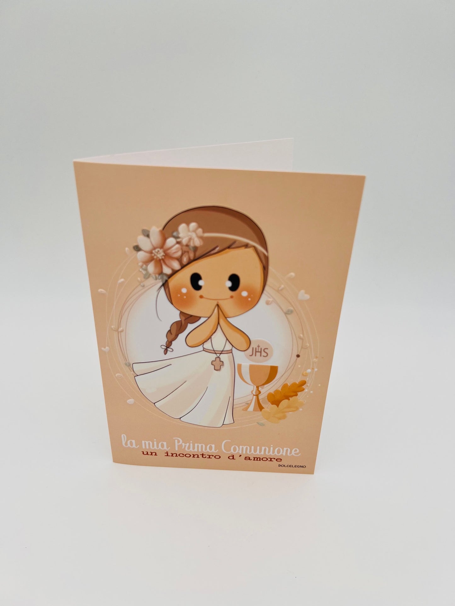 Biglietto d'auguri Comunione Bubina